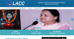 Desktop Screenshot of laccnepal.org