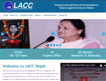 Tablet Screenshot of laccnepal.org